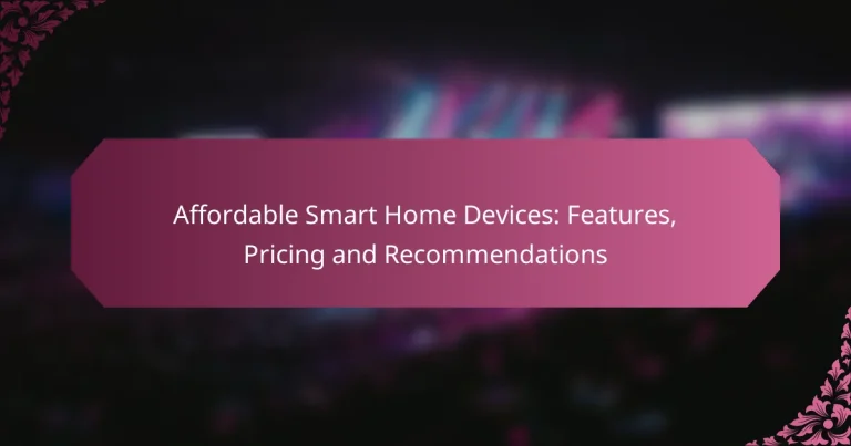 Affordable Smart Home Devices: Features, Pricing and Recommendations
